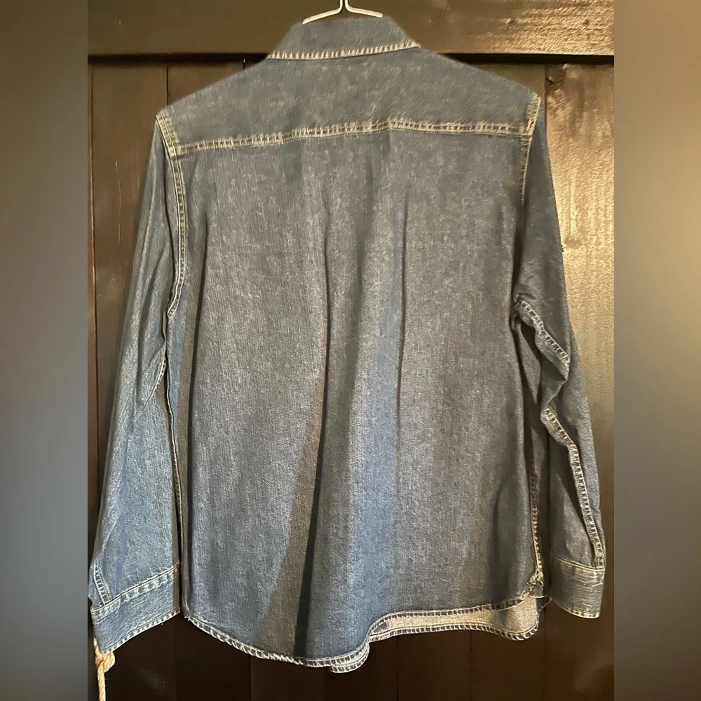 Mens XL Levis Dark Wash Denim Shirt